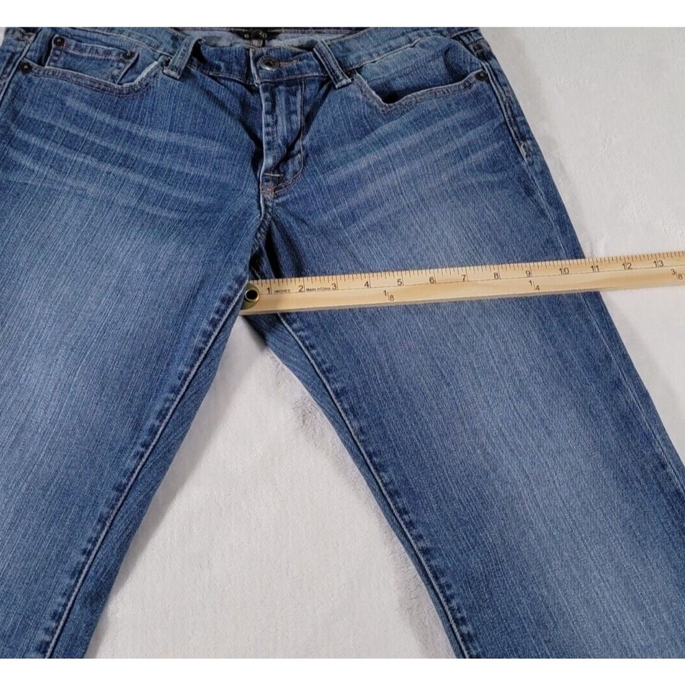 Lucky Brand Sweet N Crop Size 28 Blue Denim Mid-Rise Straight Leg Women's Jeans - Picture 12 of 16